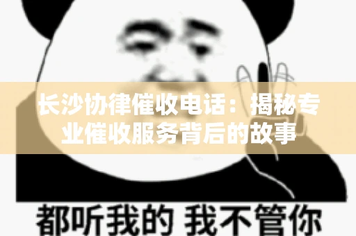 长沙协律催收电话：揭秘专业催收服务背后的故事